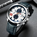 Reloj Curren 8324 de Cuero y Acero Sumergible para Hombre