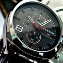 Reloj Curren 8324 de Cuero y Acero Sumergible para Hombre