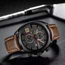 Reloj Curren 8324 de Cuero y Acero Sumergible para Hombre