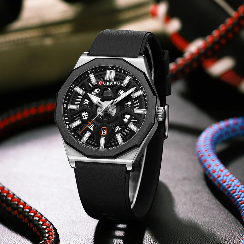 Reloj Curren 8437 Deportivo en Silicona para Hombre