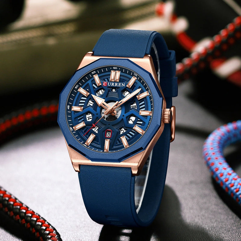 Reloj Curren 8437 Deportivo en Silicona para Hombre