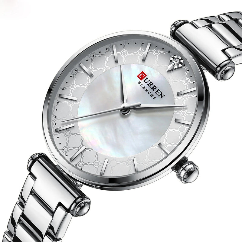 Reloj Curren 9072 Elegante de Acero Inoxidable para Mujer