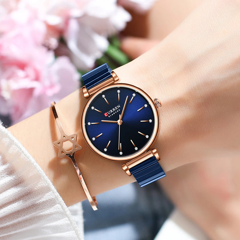 Reloj Curren 9081 para Mujer en Acero Inoxidable Elegante