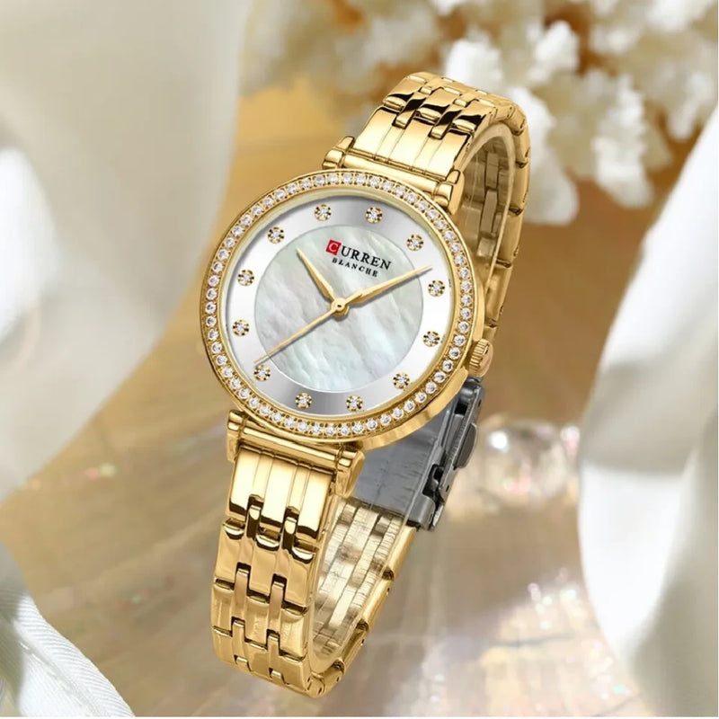 Reloj Curren 9087 de Acero para Mujer - Elegancia Casual Diaria