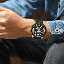 Reloj Curren 8329 Original: Cronógrafo Ejecutivo en Acero y Cuero