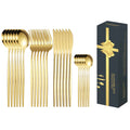 Set de Cubiertos de Acero Inoxidable 24 Piezas Elegantes y Resistentes