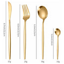 Set de Cubiertos de Acero Inoxidable 24 Piezas Elegantes y Resistentes