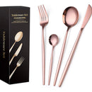 Set de Cubiertos de Acero Inoxidable 24 Piezas Elegantes y Resistentes