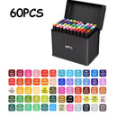 Set de Marcadores Doble Punta a Base de Alcohol