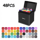 Set de Marcadores Doble Punta a Base de Alcohol