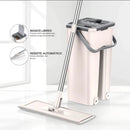 Trapero Mopa Plano con Cubo Escurridor y Microfibra Lavable