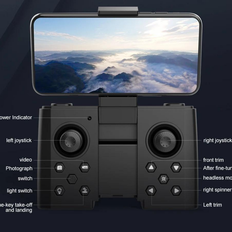 Drone Xt8 Mini con Cámara 4K Luces LED para Vuelo Nocturno: Tu Aventura Aérea