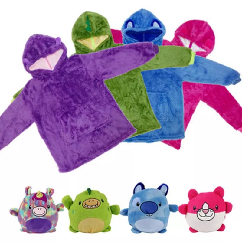 Sudadera - Buzo Saco Huggle Pets: Peluche y Abrigo 2 en 1 para Niños