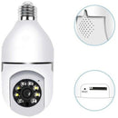 Cámara de Seguridad 1080p Tipo Bombilla IP Wifi 360° con Luz Led : Vigilancia Inteligente