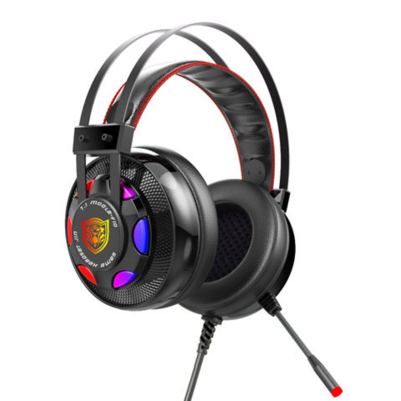 Diadema Auriculares Gamer V10-7.1 USB con Iluminación - Audio de Alta Calidad y Micrófono Ajustable