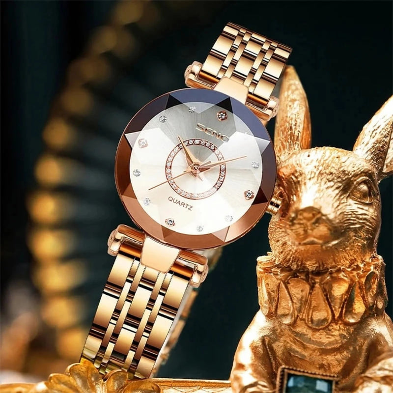 Reloj de Lujo Elegante para Dama con Correa de Brazalete