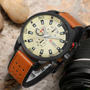 Reloj Curren 8250 de Cuero con Manecillas Luminosas para Hombre